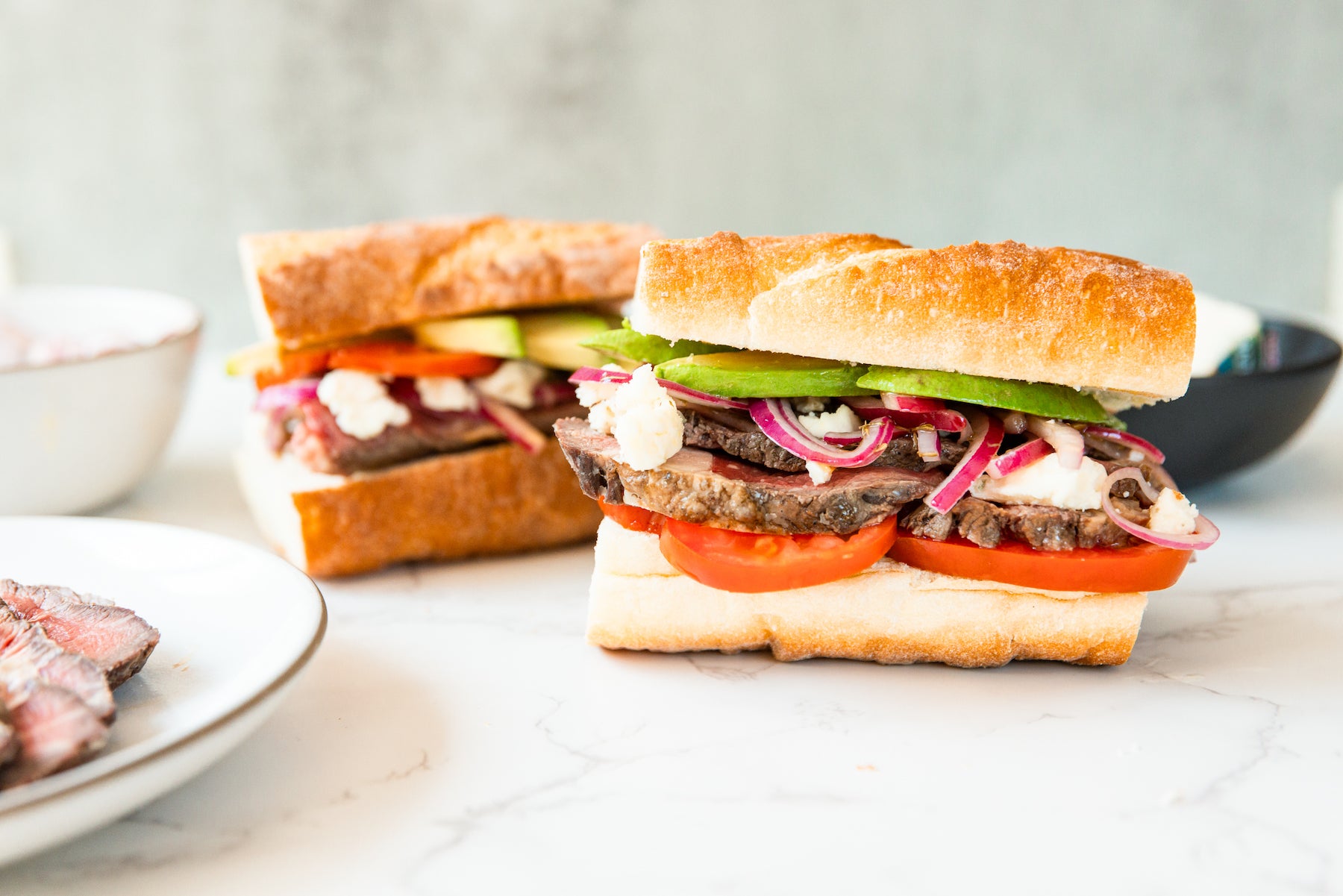 Grilled Rib Steak Sandwiches